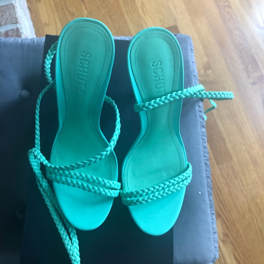 Schutz Ankle Wrap Sandals